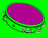 Coloring page Tambourine painted byyjty
