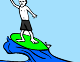 Coloring page Surf painted byKARILYS