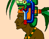 Coloring page Tribal chief painted byElsa