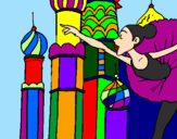 Coloring page Russia painted byElsa