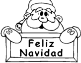 Coloring page Happy Christmas painted byeva 