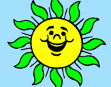 Coloring page Happy sun painted byCharlotte4