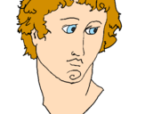 Coloring page Bust of Alexander the Great painted bybeth1