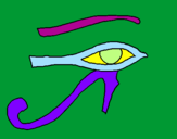 Coloring page Eye of Horus painted byabbie