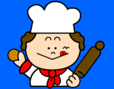 Coloring page Cook 2 painted bymn