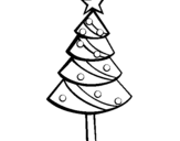Coloring page Christmas tree II painted byariadna