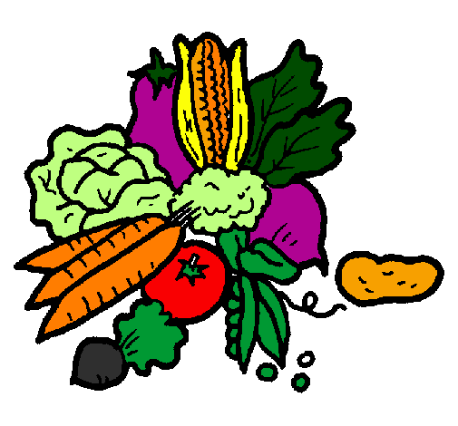 Coloring page vegetables painted byGalina