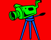 Coloring page Movie camera painted bydylan34