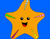 Coloring page Starfish painted bylalagirl