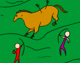 Coloring page Cave painting painted byale       