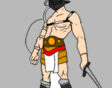 Coloring page Gladiator painted byowen