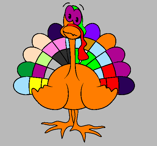 Coloring page Turkey painted bylevi