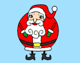 Coloring page Father Christmas painted byEvan
