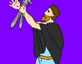 Coloring page The father of the Horatii painted bybeth