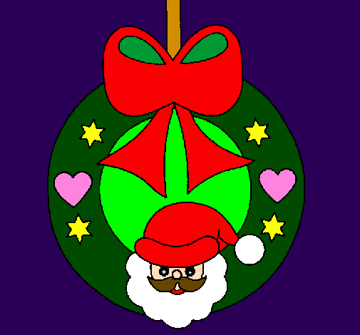 Coloring page Christmas decoration painted bymariana