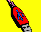 Coloring page USB painted bydylan31