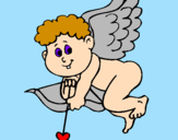 Coloring page Cupid painted bybeth