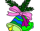 Coloring page Christmas bells painted byelisabet