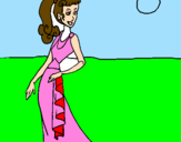 Coloring page Roman woman II painted bybeth
