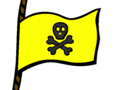 Coloring page Pirate flag painted bymason stuart