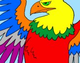 Coloring page Roman Imperial Eagle painted byale       