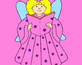 Coloring page Fairy painted byeva 