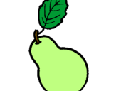 Coloring page pear painted byjill