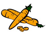 Coloring page Carrots II painted byCooper