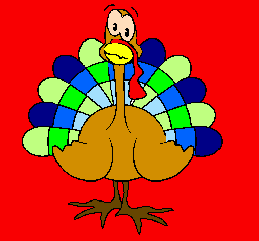 Coloring page Turkey painted bymike