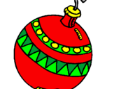 Coloring page Christmas bauble painted bysheri