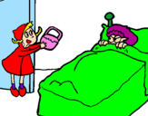 Coloring page Little red riding hood 10 painted byTIARE