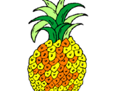 Coloring page pineapple painted bychloe 