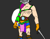 Coloring page Gladiator painted bycezzy