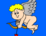 Coloring page Cupid painted bymicol