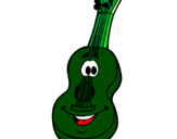Coloring page Spanish guitar painted byhammza