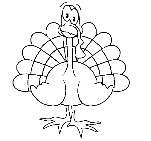 Coloring page Turkey painted bymonica