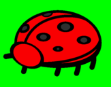 Coloring page Ladybird painted byMia