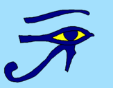 Coloring page Eye of Horus painted bydeserray