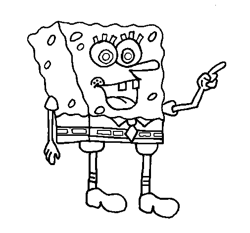 Coloring page SpongeBob painted byedsdfgrr
