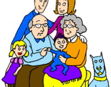 Coloring page Family  painted bypamelasxcnbfgjasz