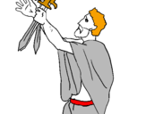 Coloring page The father of the Horatii painted byjack 2