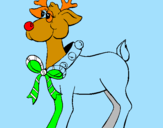 Coloring page Reindeer painted bycaitlin1