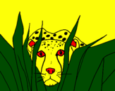 Coloring page Cheetah painted bymason