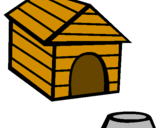 Coloring page Dog house painted bychloe