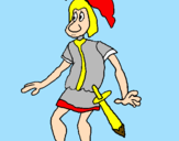 Coloring page Roman soldier painted byiorenzo