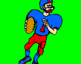 Coloring page Player in action painted by juan