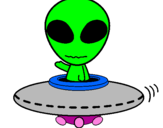 Coloring page Alien painted bychloe 