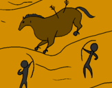 Coloring page Cave painting painted byThieli