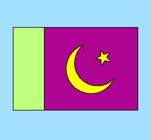 Coloring page Pakistan painted bymorgan
