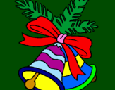 Coloring page Christmas bells painted bymariana
